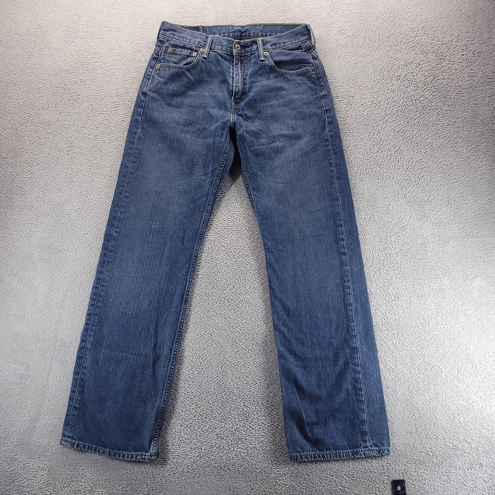 Levis 569 Jeans Mens 30x31 Blue Relaxed Straight Dark Wash Baggy Comfort